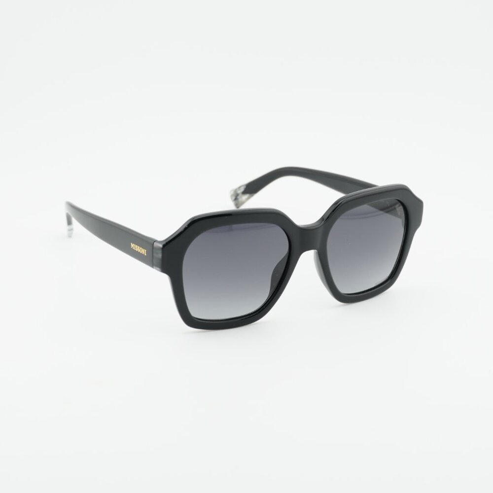 Missoni MIS 0130/G/S 0807 9O Sunglasses Black Square Frame, Grey Lenses